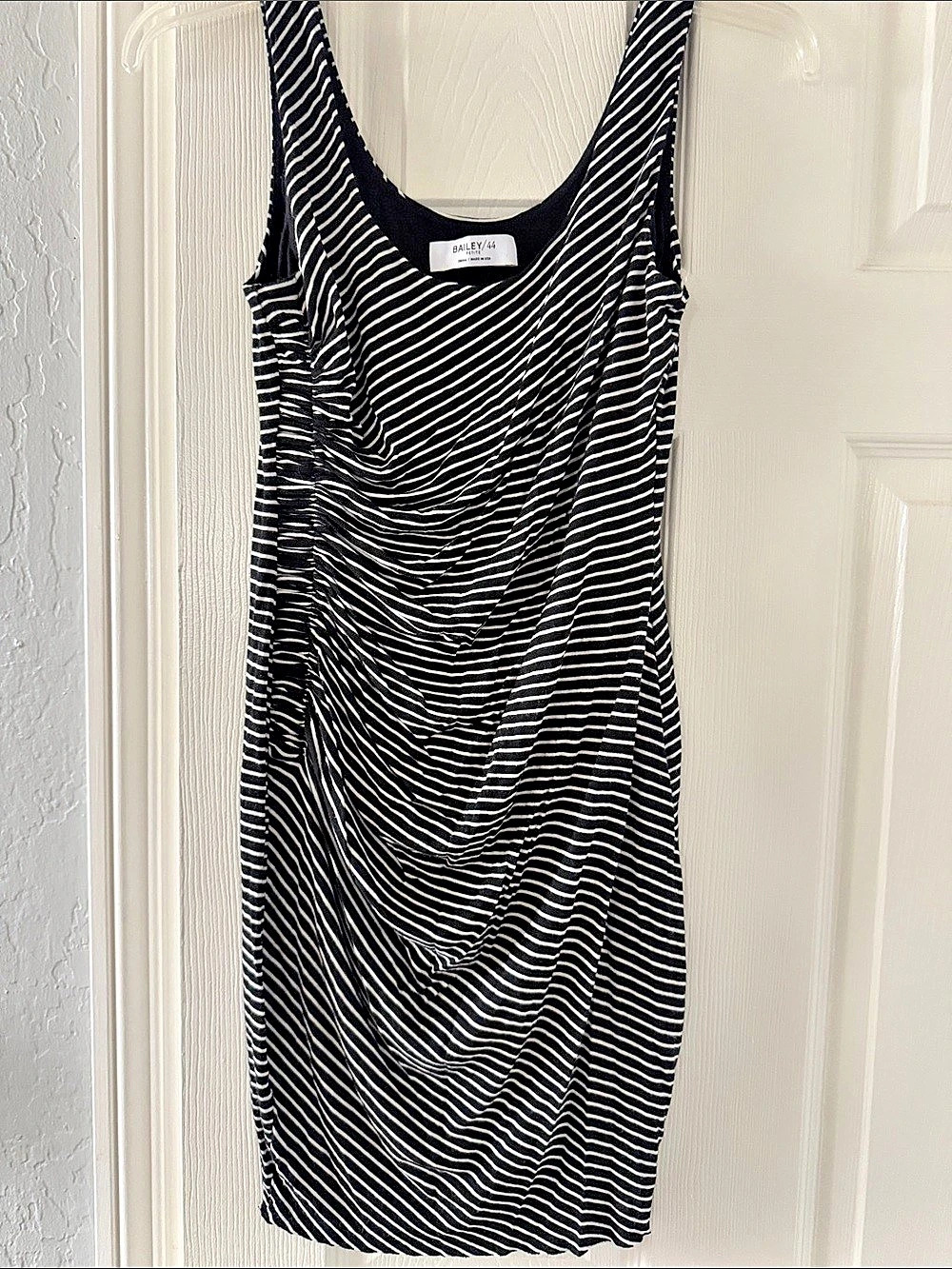 Bailey/44 Striped Mini Dress in Black & White Size 44 petite small